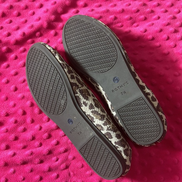 Rothy Mocha Spot Leopard Print Loafer - Picture 2 of 5